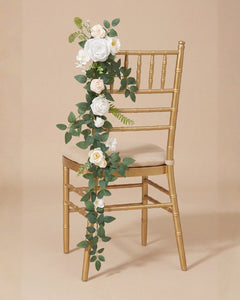 Décoration de chaise "Blanc Eucalyptus"