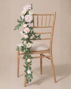 Décoration de chaise "Ivoire Rosé"